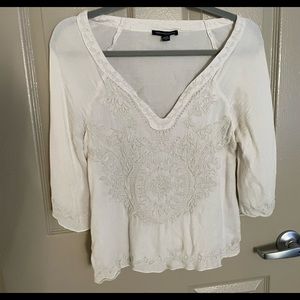 Cream American Eagle Top